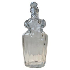 Hand-blown Figural Woman Decanter in Optical Glass by Erik Meisner, 1970s
