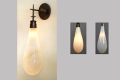 Hand blown glass and bronze Pair of "Vendome" Sconce by Bourgeois Boheme Atelier