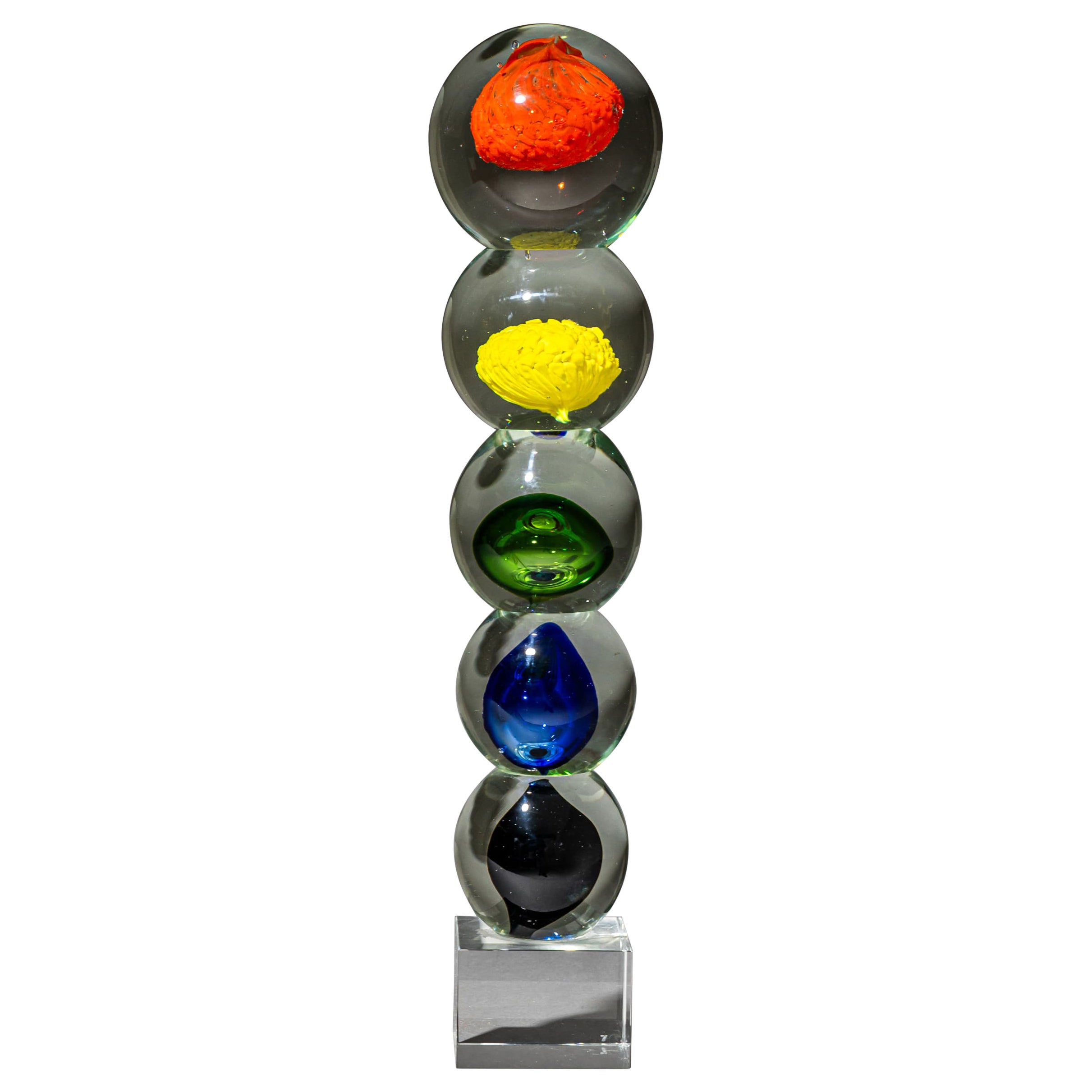 Hand-Blown Glass Art Object, Murano Glass, Italy, 2nd Half 20th Century