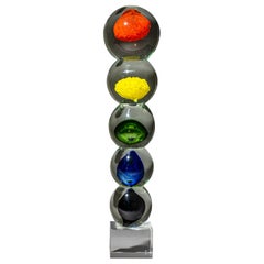 Handgeblasenes Glaskunstwerk, Murano-Glas, Italien, 2. Hälfte des 20. Jahrhunderts