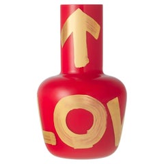 Hand-Blown Glass Baby Unnamed vase by Jakub Berdych Karpelis - Coral Red