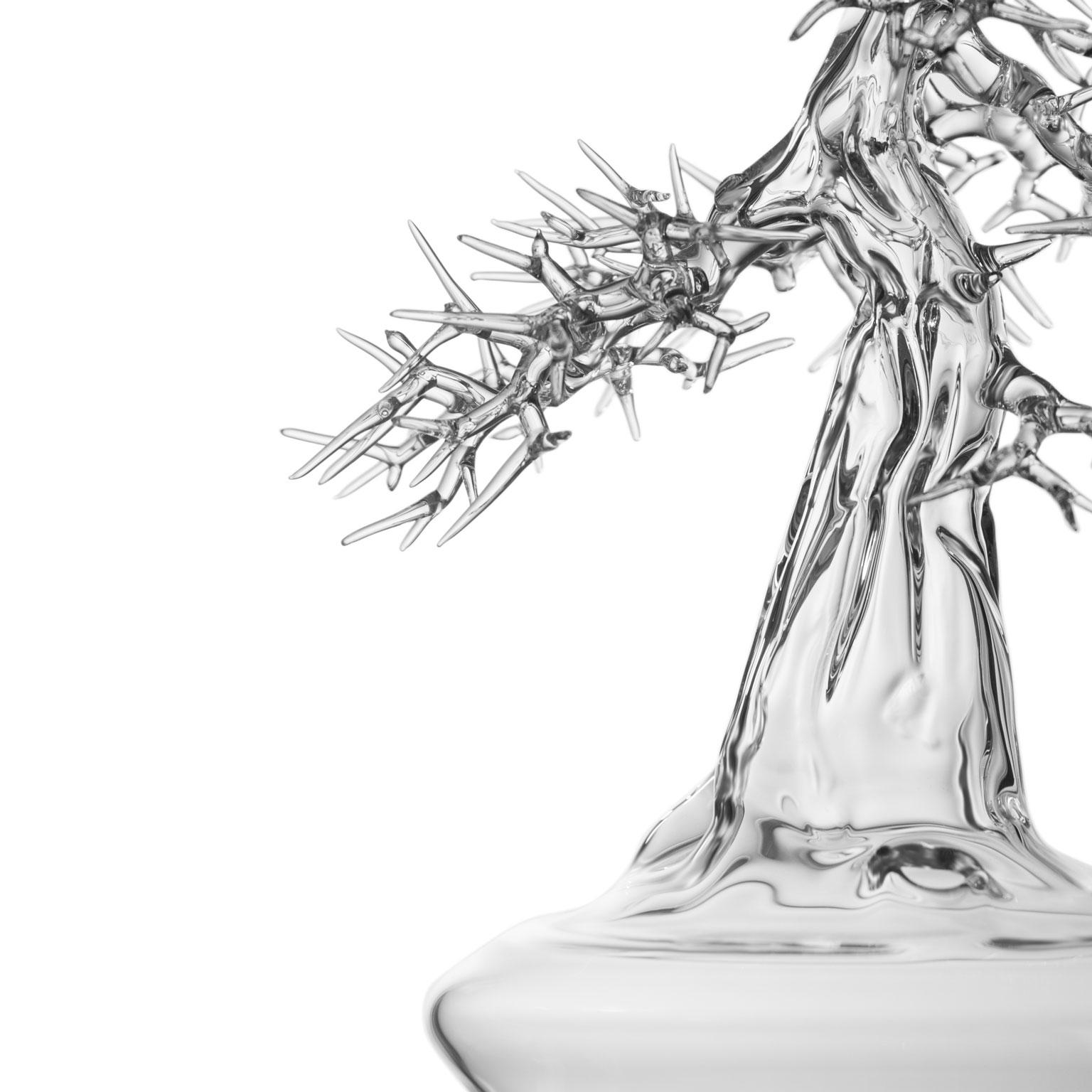 Hand Blown Glass Bonsai Sculpture 2023#07 by Simone Crestani

Hand-blown glass sculpture representing a bonsai tree.

Artist: Simone Crestani
Material: Borosilicate glass
Technique: Flameworking
Unique piece
Year: 2023
Measures: Height 15.35'',  d.
