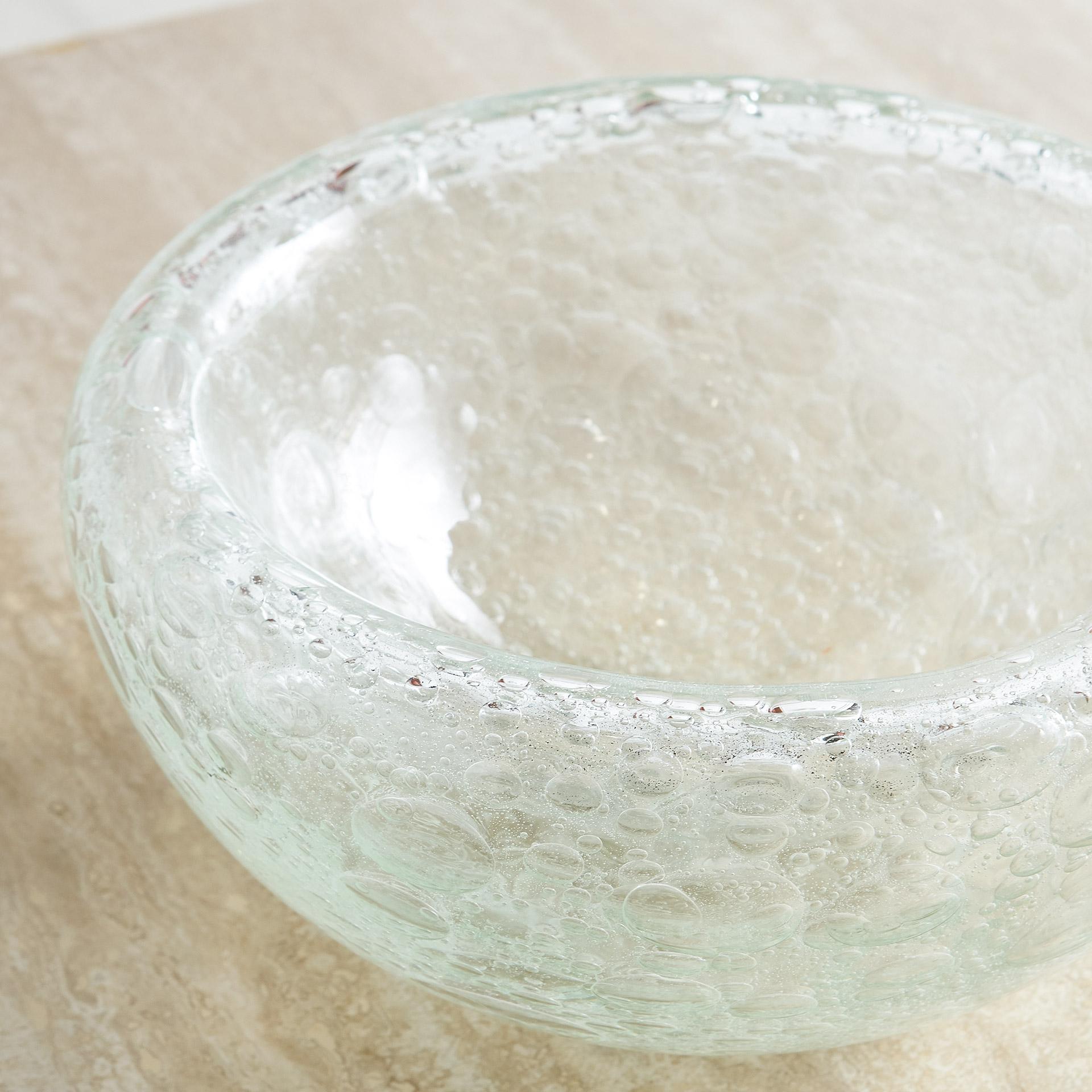Hand Blown Glass Bowl by Susan Haas, Medium In New Condition In Chicago, IL