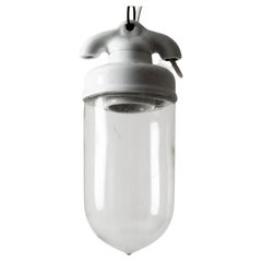 Lámpara de bombilla de vidrio soplado a mano de estilo Bauhaus, Dinamarca Años 30