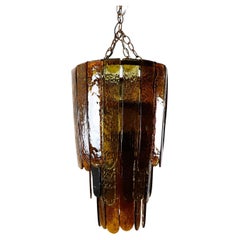 Hand Blown Glass Chandelier by Feders