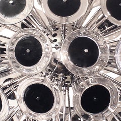 Hand-Blown Glass Disc Sputnik-Style Chandelier