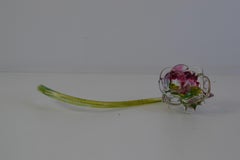 Rosenskulptur aus mundgeblasenem Glas, Tschechoslowakei, 1970er Jahre