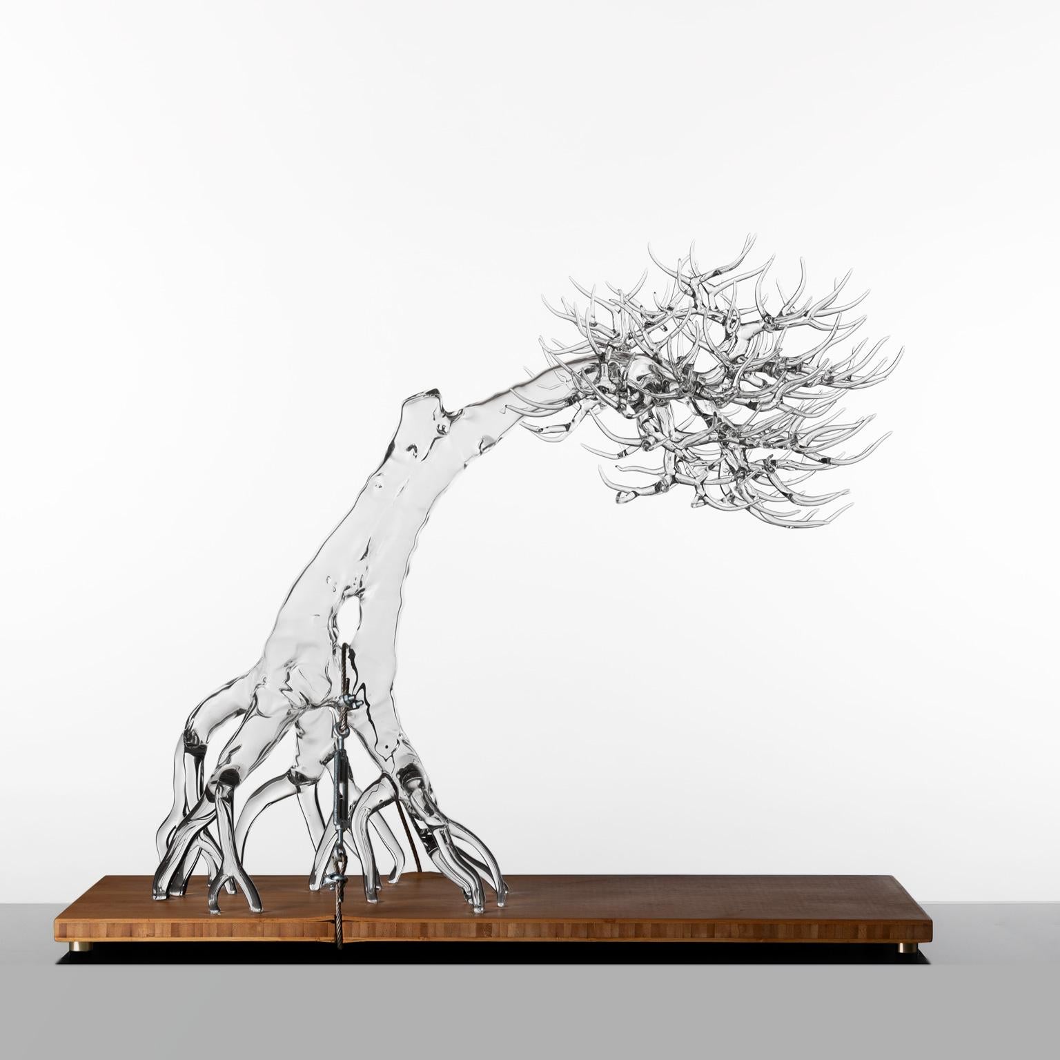 Hand-blown glass sculpture by Simone Crestani.

