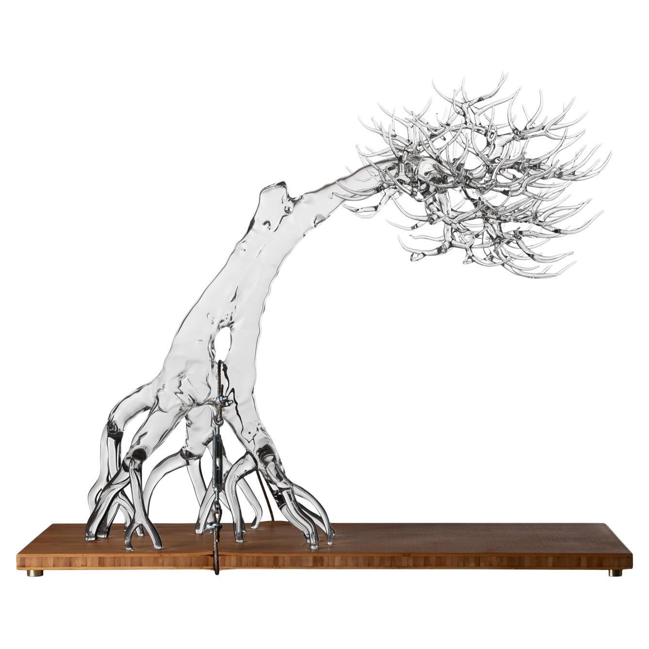 Hand Blown Glass Sculpture "Tensione Estetica #2021" by Simone Crestani