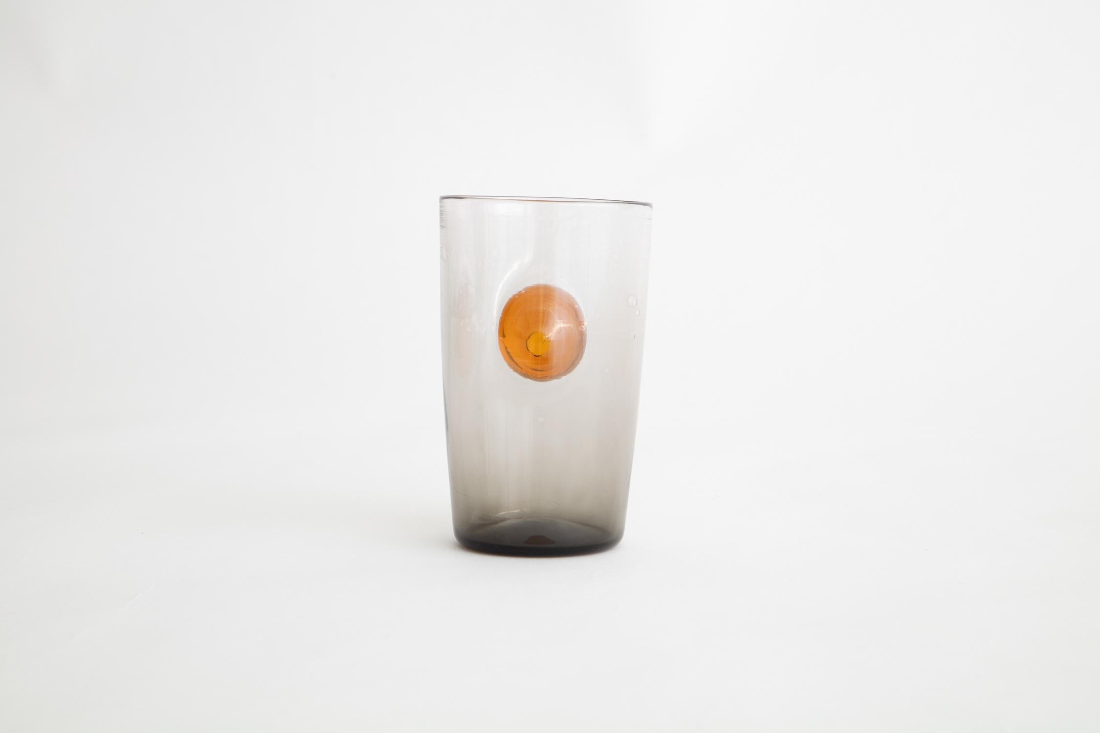 Modern Handblown Glass Sunrise Sunset Cup 8 For Sale