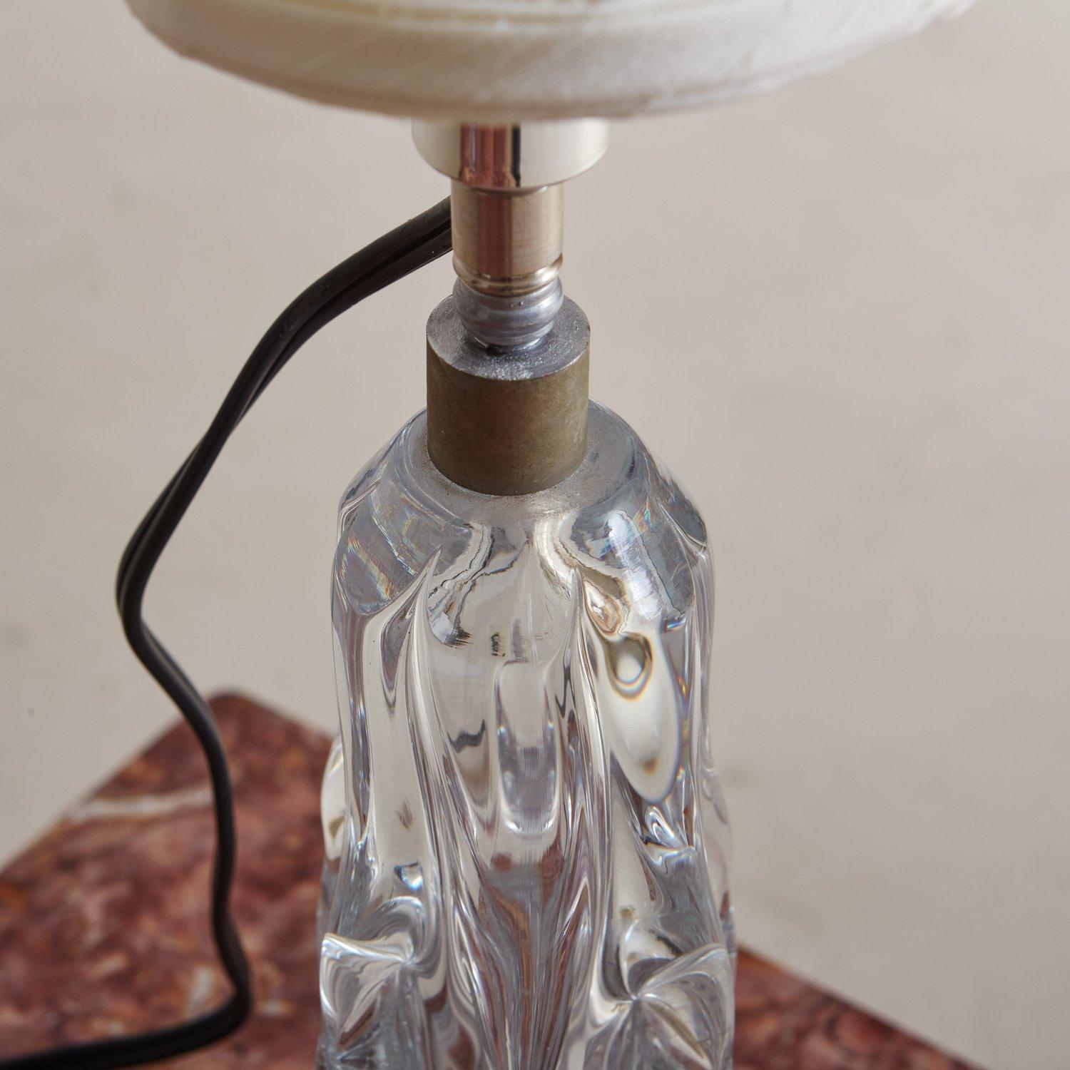 Hand Blown Glass Table Lamp, Italy, 20th Century In Good Condition In Chicago, IL
