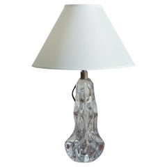Hand Blown Glass Table Lamp, Italy, 20th Century