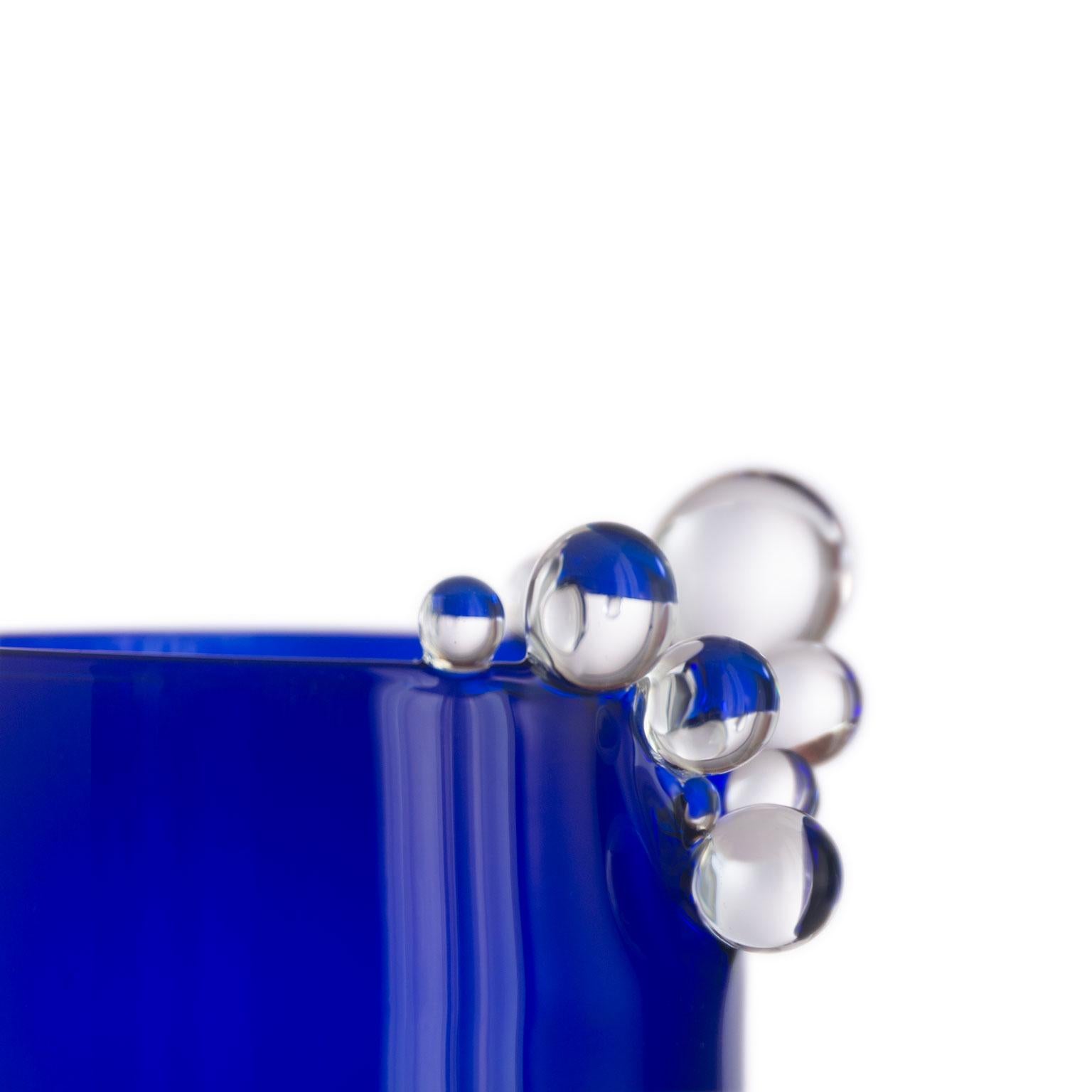 Hand Blown Glass Vase Bubble Kintsugi #Deep Blue 2023 by Simone Crestani

Bubble Kintsugi #Deep Blue

Artist: Simone Crestani
Material: Borosilicate glass
Technique: Flameworking
Unique piece
Year: 2023
Measures: Height 6.69'', width 3.93'', depth