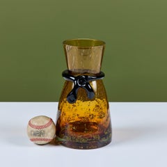 Hand Blown Glass Vase by Krosno Glass