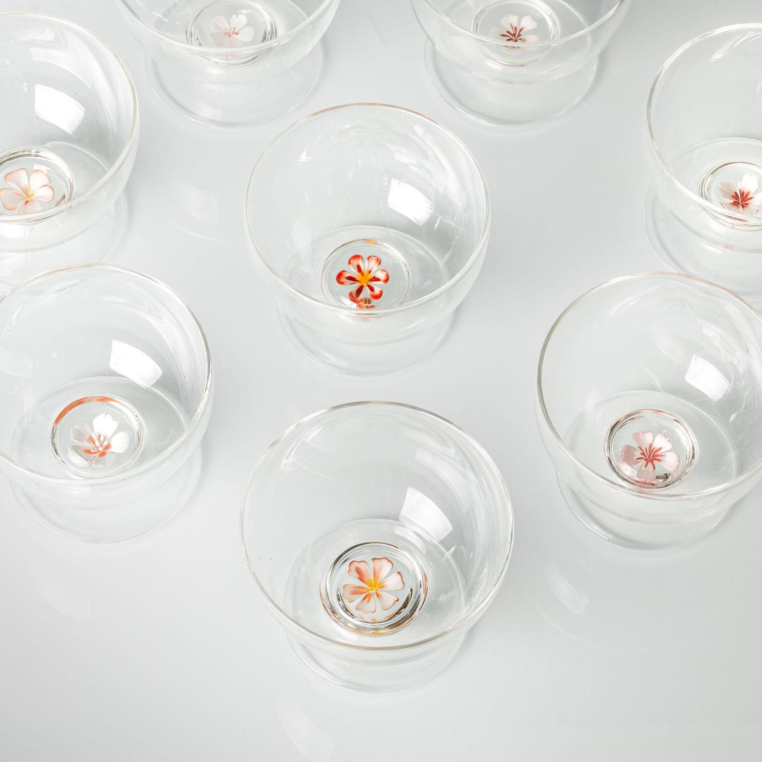 Other Hand Blown 'Hanami Champagne Cup Set' by Simone Crestani