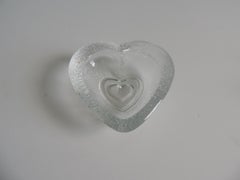 Hand Blown Heart Shape Ring Holder