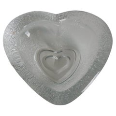 Hand Blown Heart Shape Ring Holder