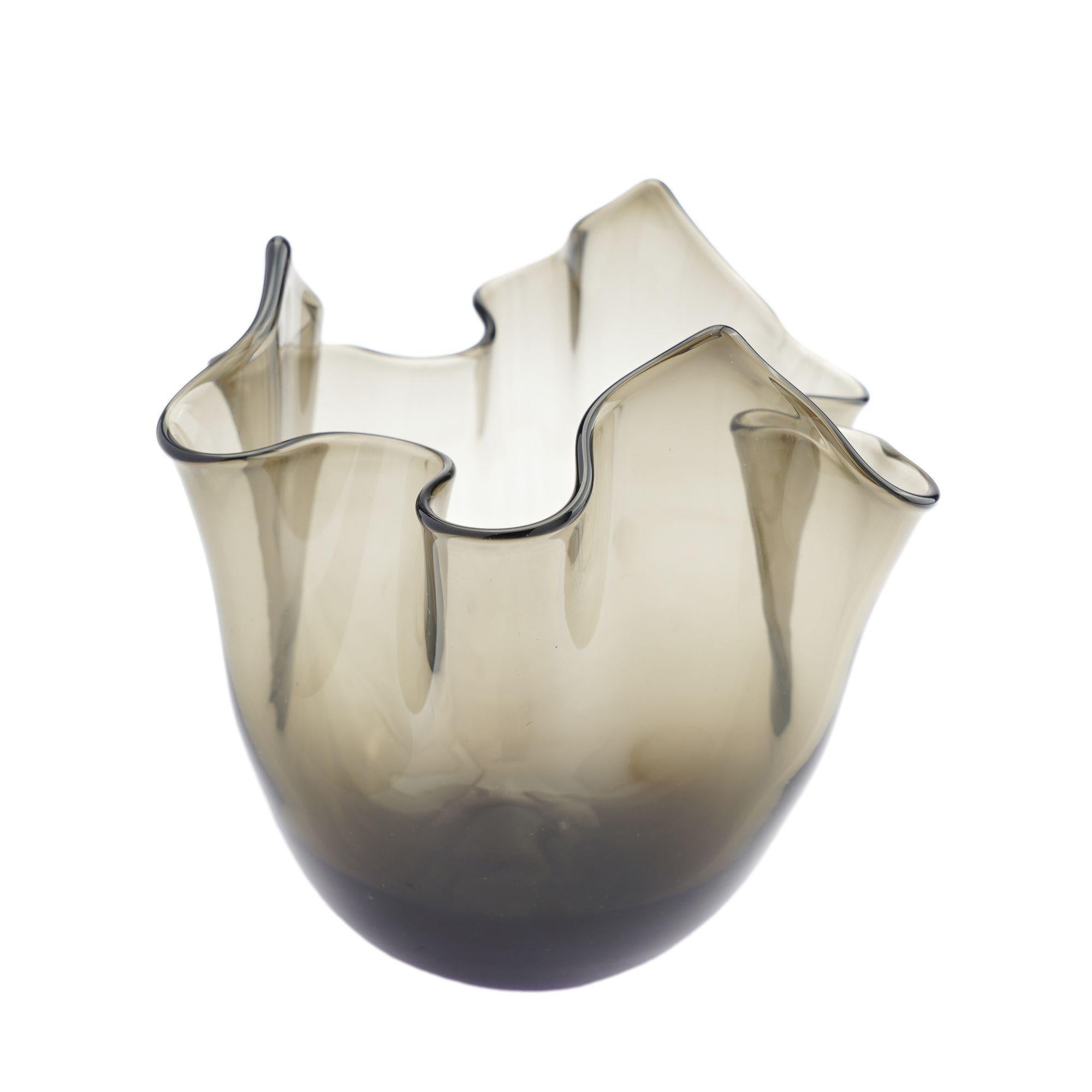 Vaso Fazzoletto italiano soffiato a mano, anni '50 in vendita 1