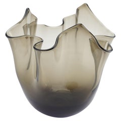 Handgeblasene italienische Fazzoletto-Vase, 1950er Jahre