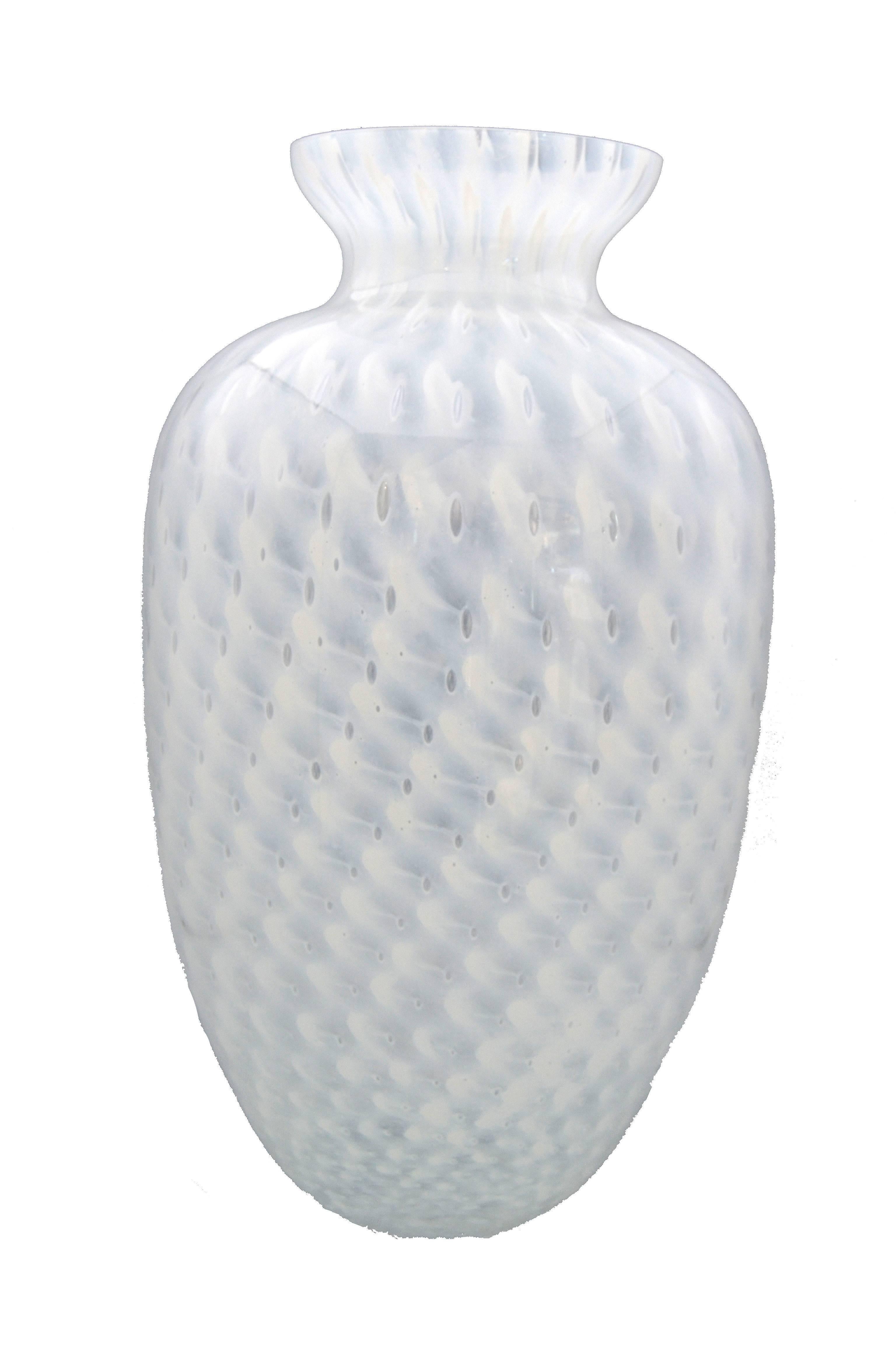 Modern Handblown Italian Murano Art Glass Vase 