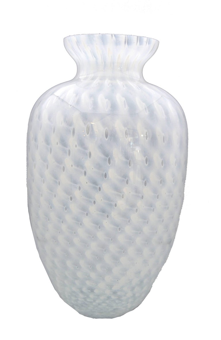 Handblown Italian Murano Art Glass Vase For Sale At 1stdibs