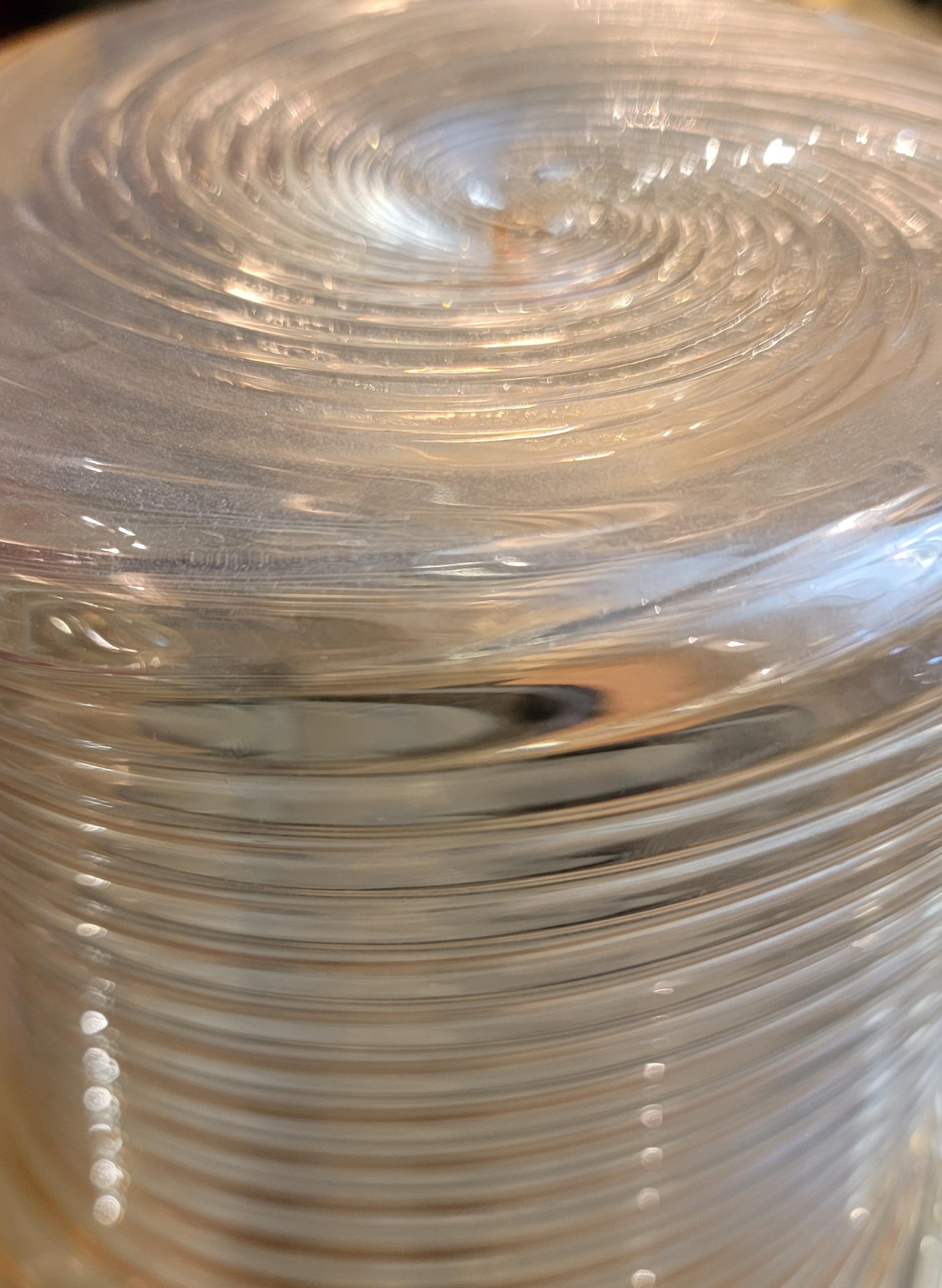 Hand Blown Italian Murano Glass Vase In Good Condition In Pasadena, CA