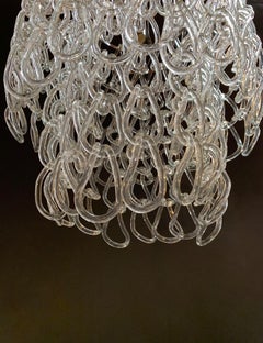 Hand Blown Linked Glass Chandelier