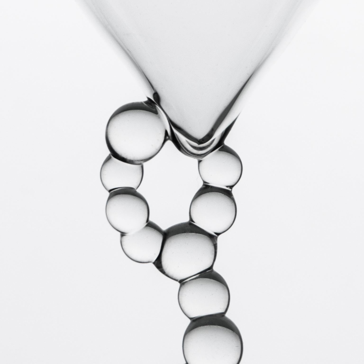 Modern 'Alchemica Martini Glass' Hand Blown Glass by Simone Crestani For Sale
