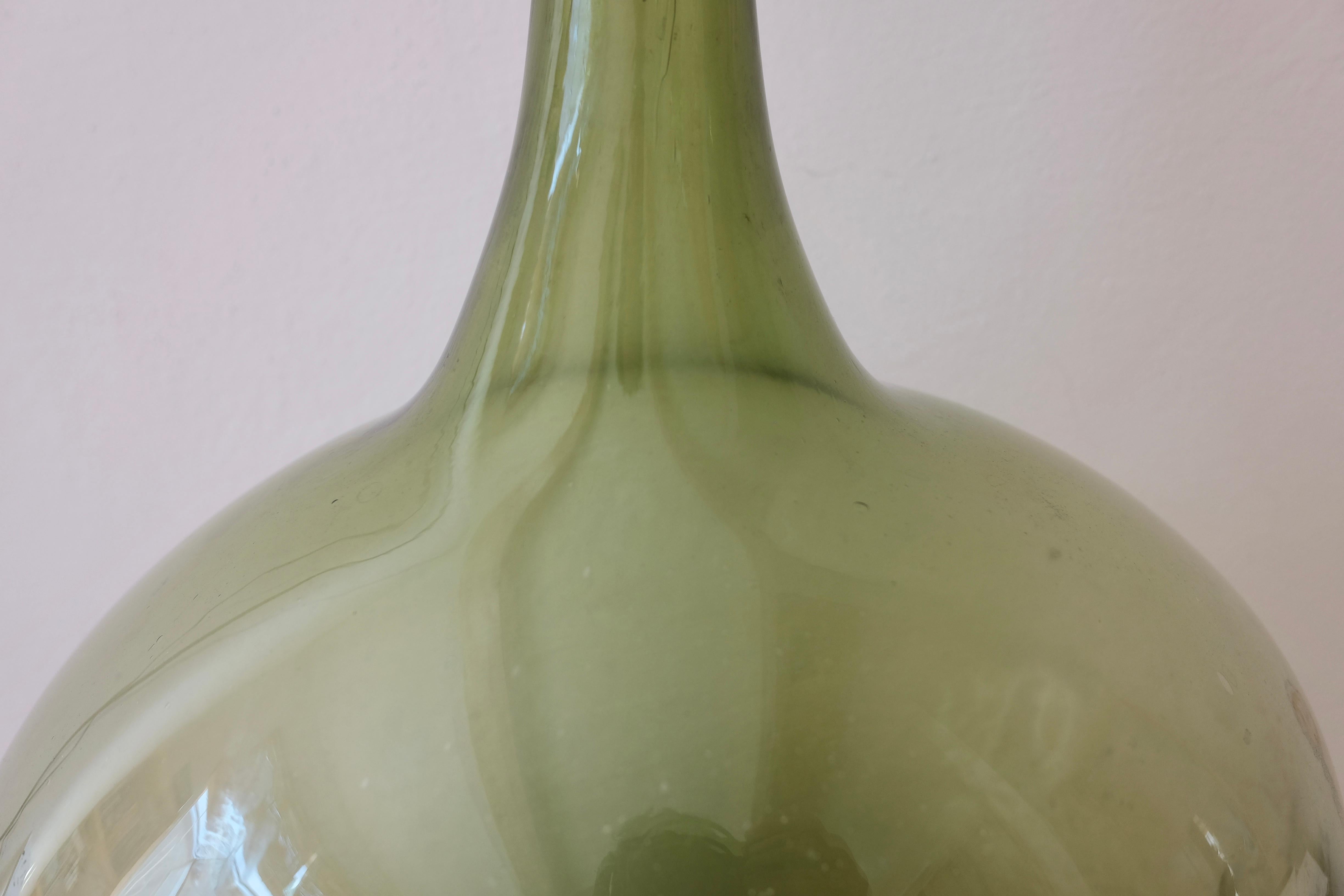 Blown Glass Hand Blown Mezcal Bottle from Mexico