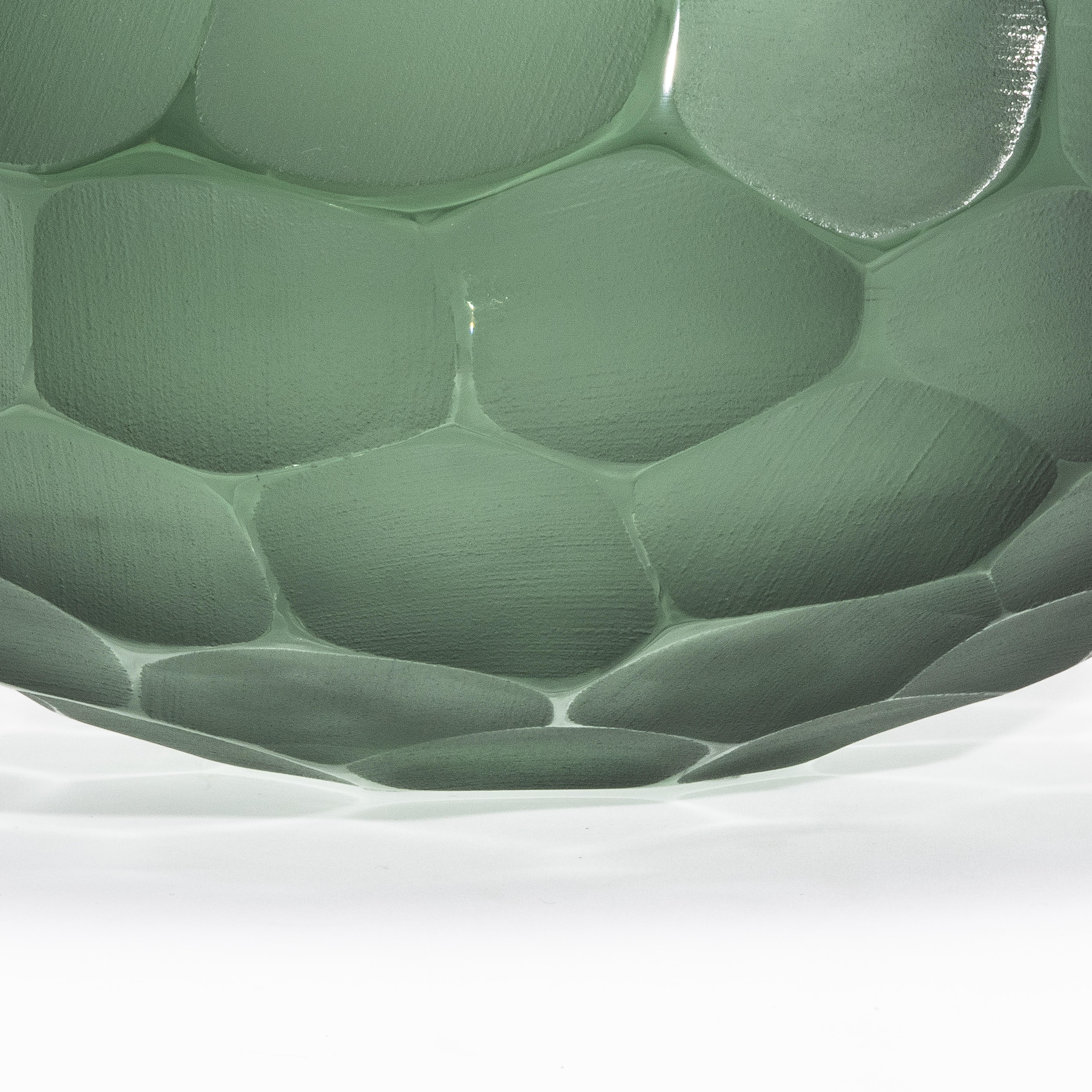 Fatto a mano Ciotola moderna di Murano soffiata a mano in Greene & Greene Grande in vendita