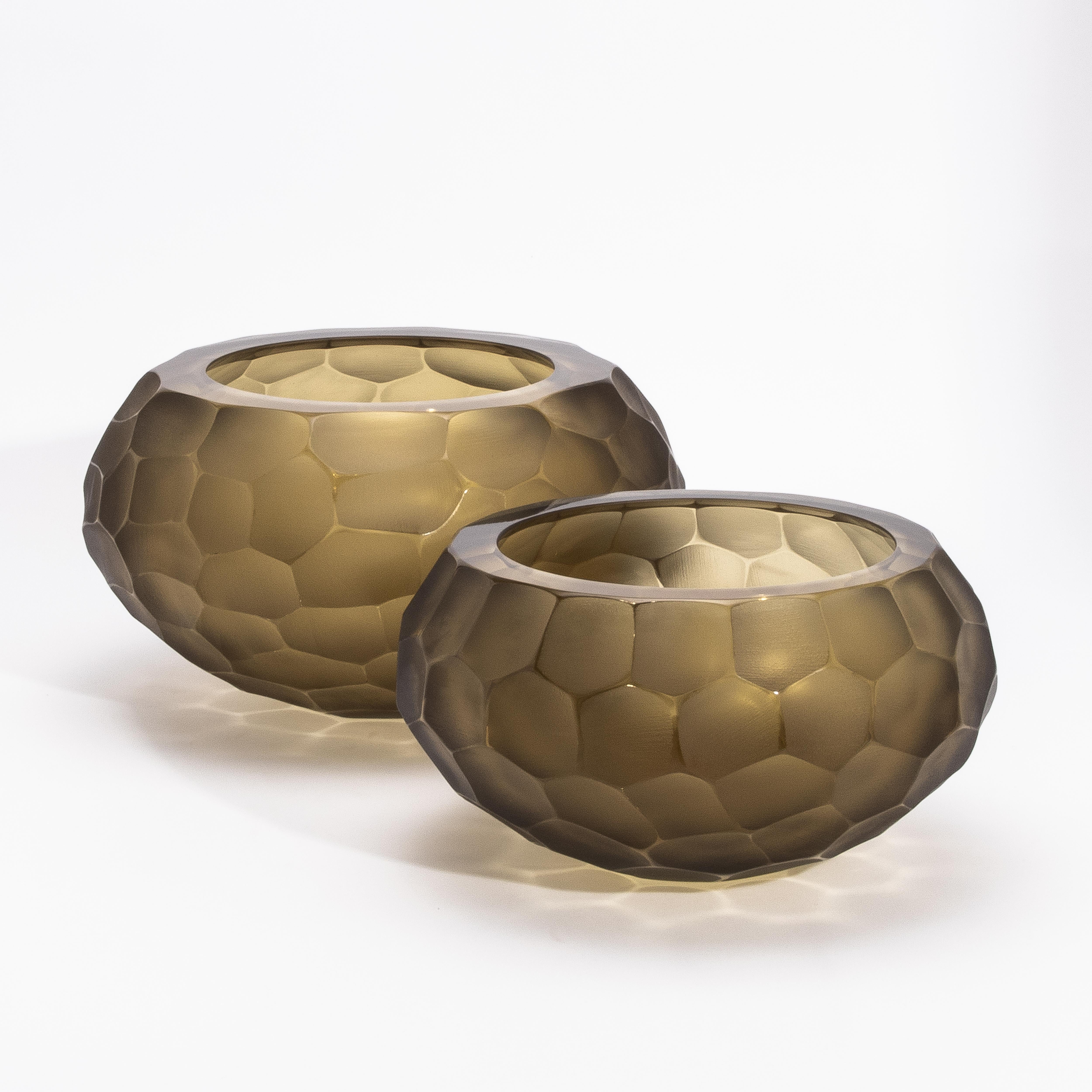 Vetro di Murano Ciotola moderna di Murano soffiata a mano in Greene & Greene Medio in vendita