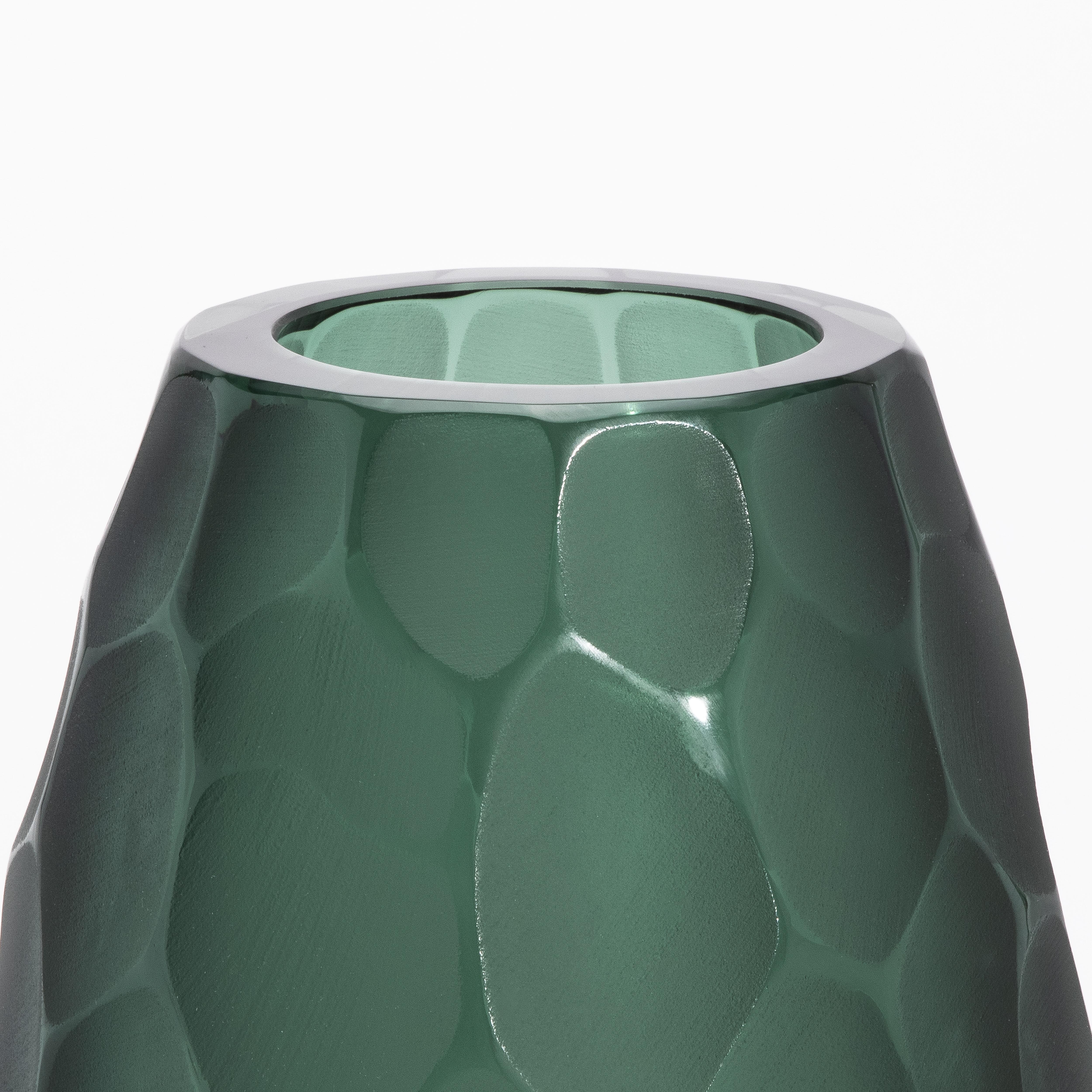 Italiano Vaso moderno alto di Murano soffiato a mano in Greene & Greene medio in vendita