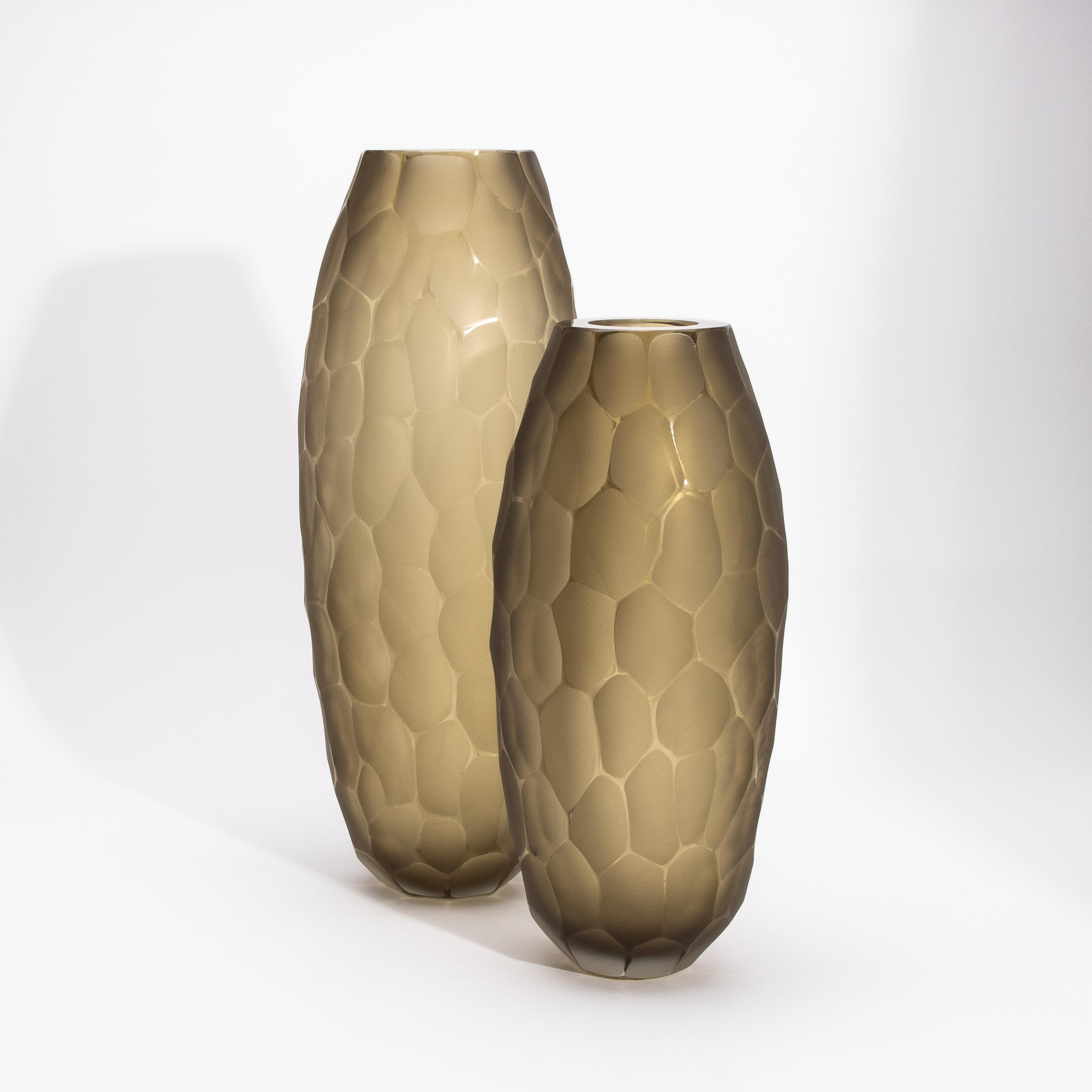 XXI secolo e contemporaneo Vaso di Murano alto e moderno soffiato a mano in Greene & Greene medio in vendita