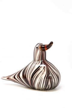 Vetro artistico di Murano soffiato a mano, strato di base sommerso ad alta trasparenza, bianco opaco e