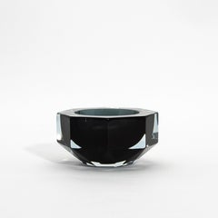 Hand-Blown Murano Ashtray in Grey
