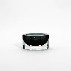 Hand-Blown Murano Ashtray in Grey