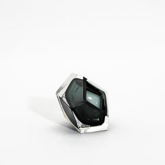 Hand-Blown Murano Ashtray in Grey