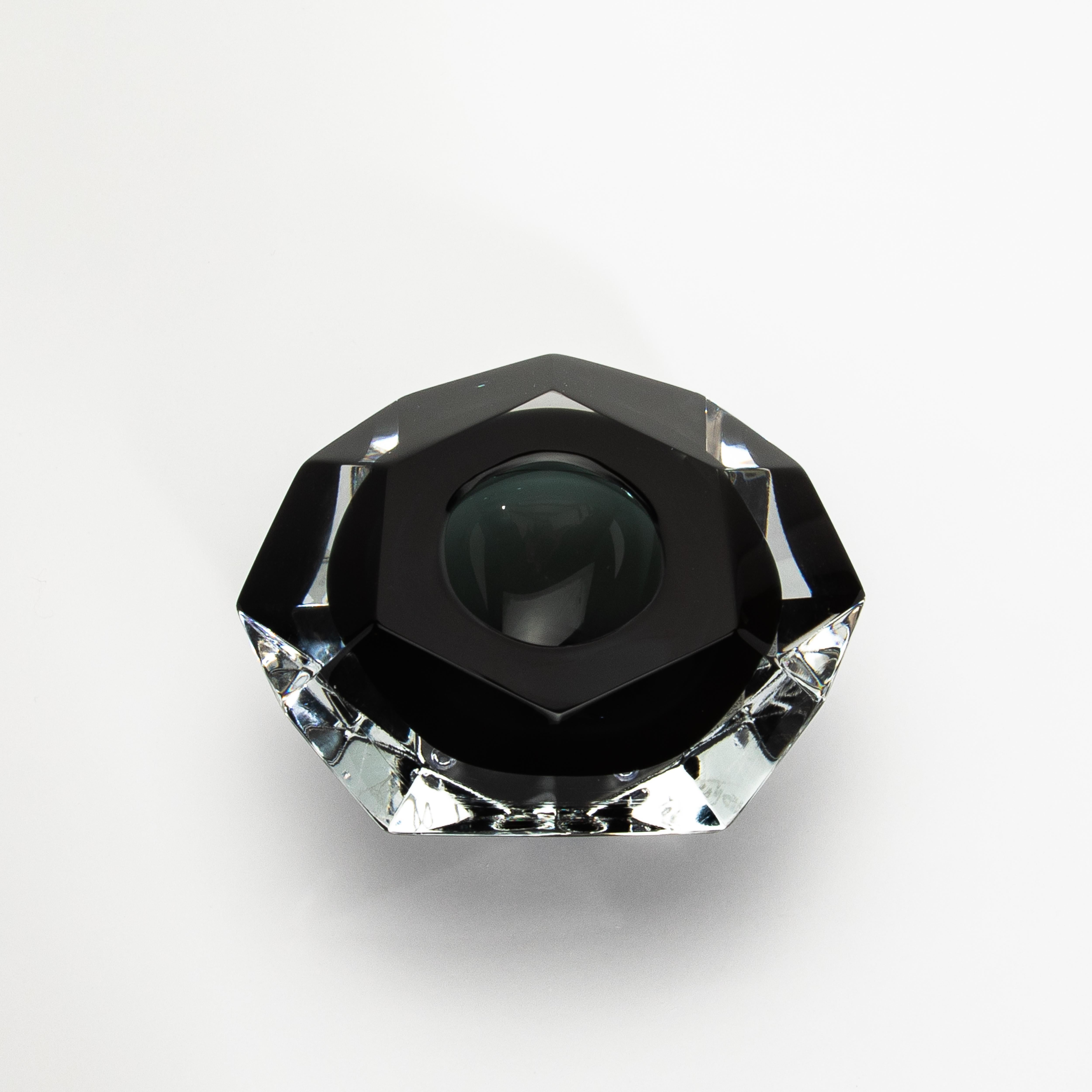 XXIe siècle et contemporain Cendrier de Murano soufflé à la main en gris en vente
