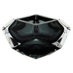 Hand-Blown Murano Ashtray in Grey