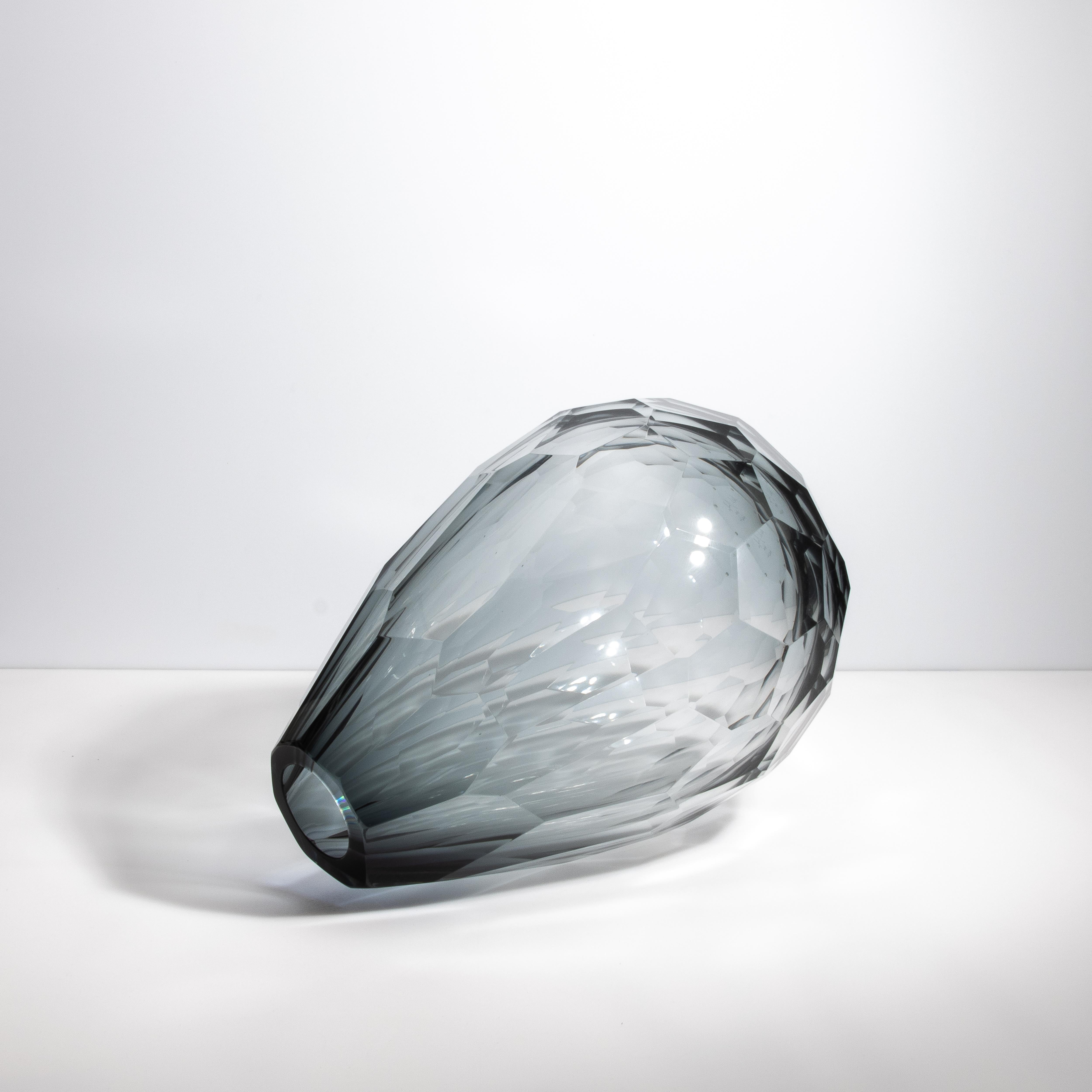Vaso a botte di Murano soffiato a mano in grigio XXL In condizioni Nuovo in vendita a West Hollywood, CA