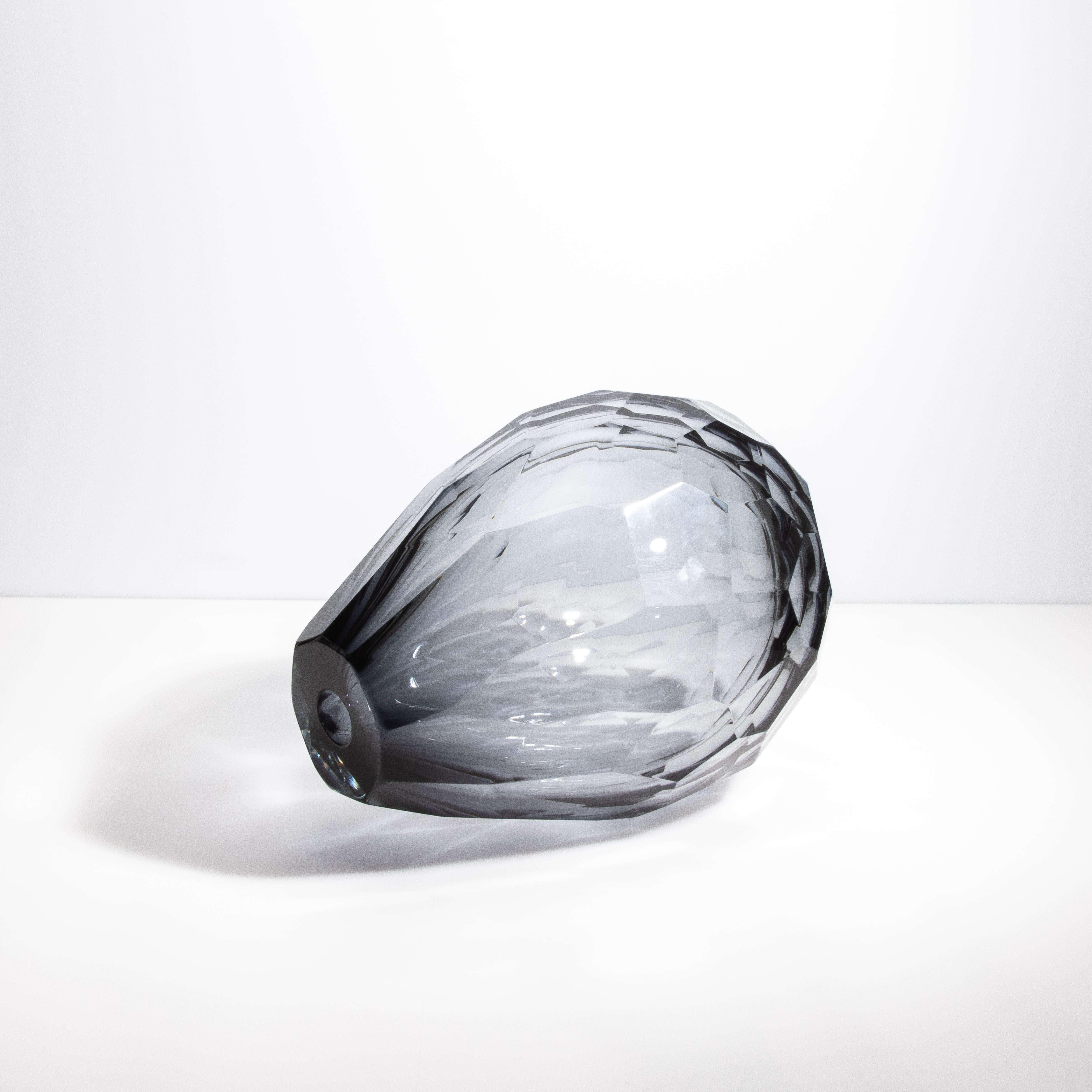 Vaso a botte di Murano soffiato a mano in grigio XXL In condizioni Nuovo in vendita a West Hollywood, CA