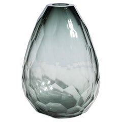 Hand Blown Murano Barrel Vase in Tourmaline XXL