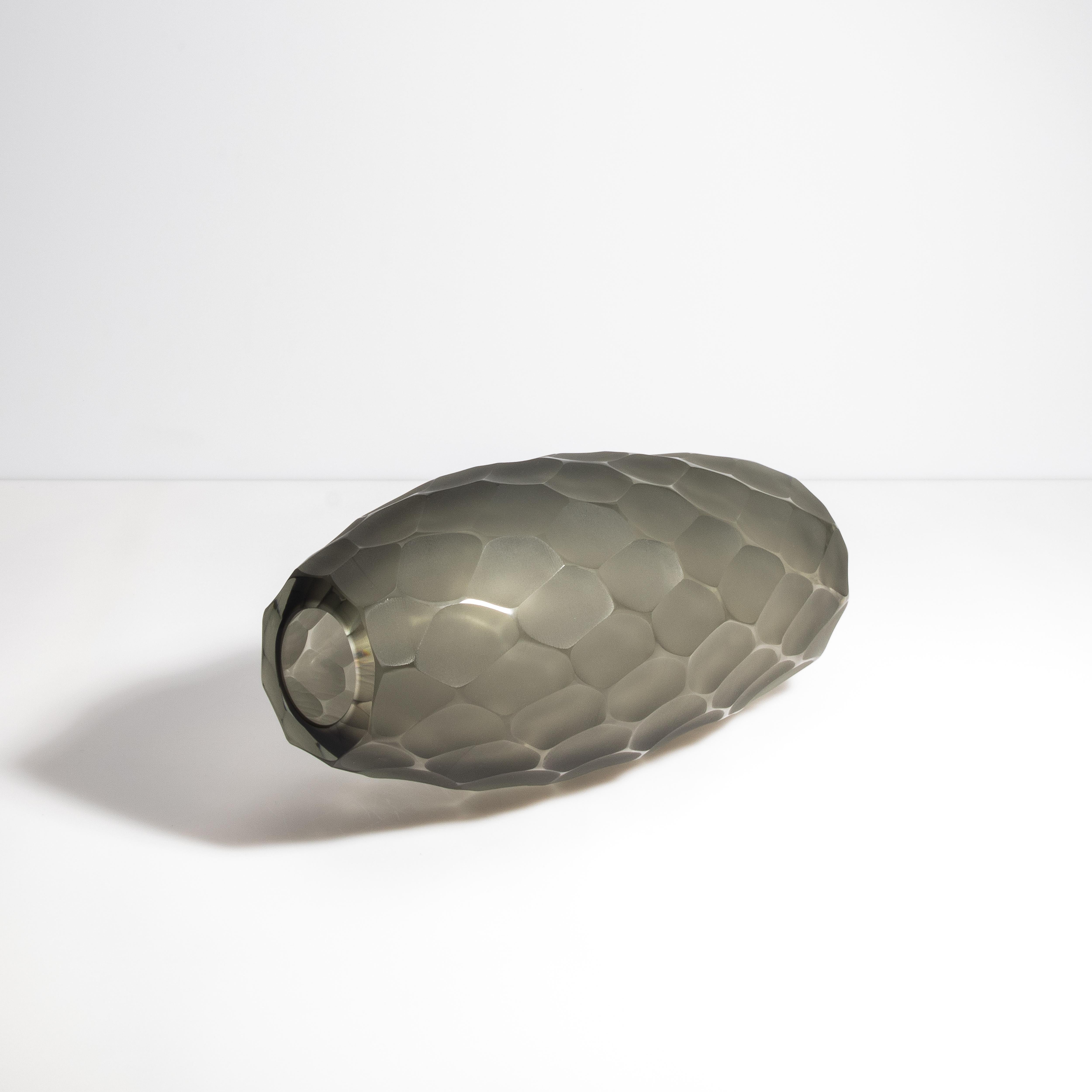 Vaso Battuto di Murano soffiato a mano in grigio In condizioni Nuovo in vendita a West Hollywood, CA