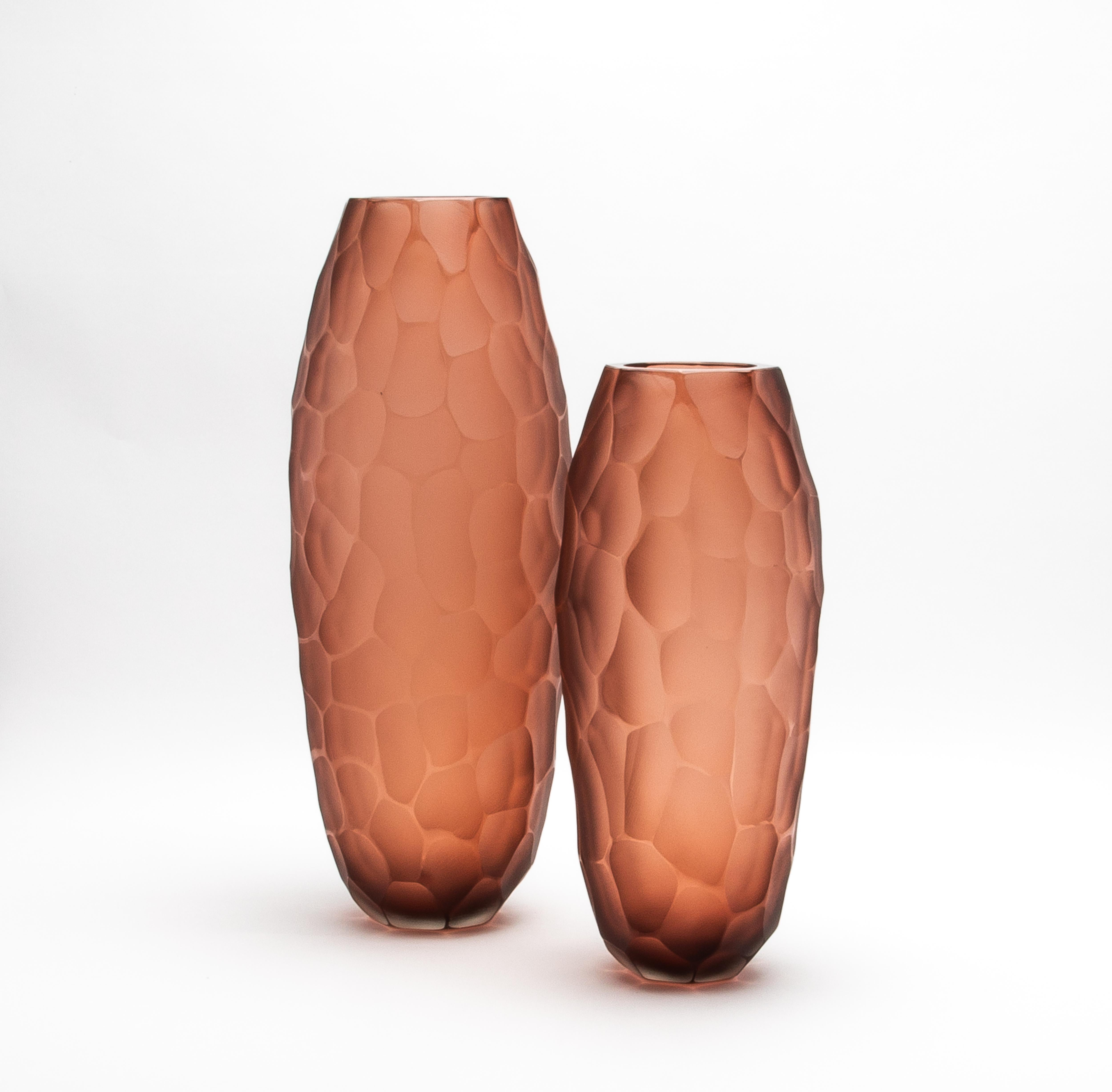 Vaso Battuto di Murano soffiato a mano in Amaretto Piccolo In condizioni Nuovo in vendita a West Hollywood, CA