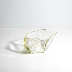Hand Blown Murano Bowl in Rock Gold