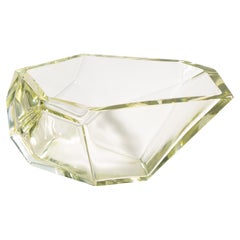 Hand Blown Murano Bowl in Rock Gold
