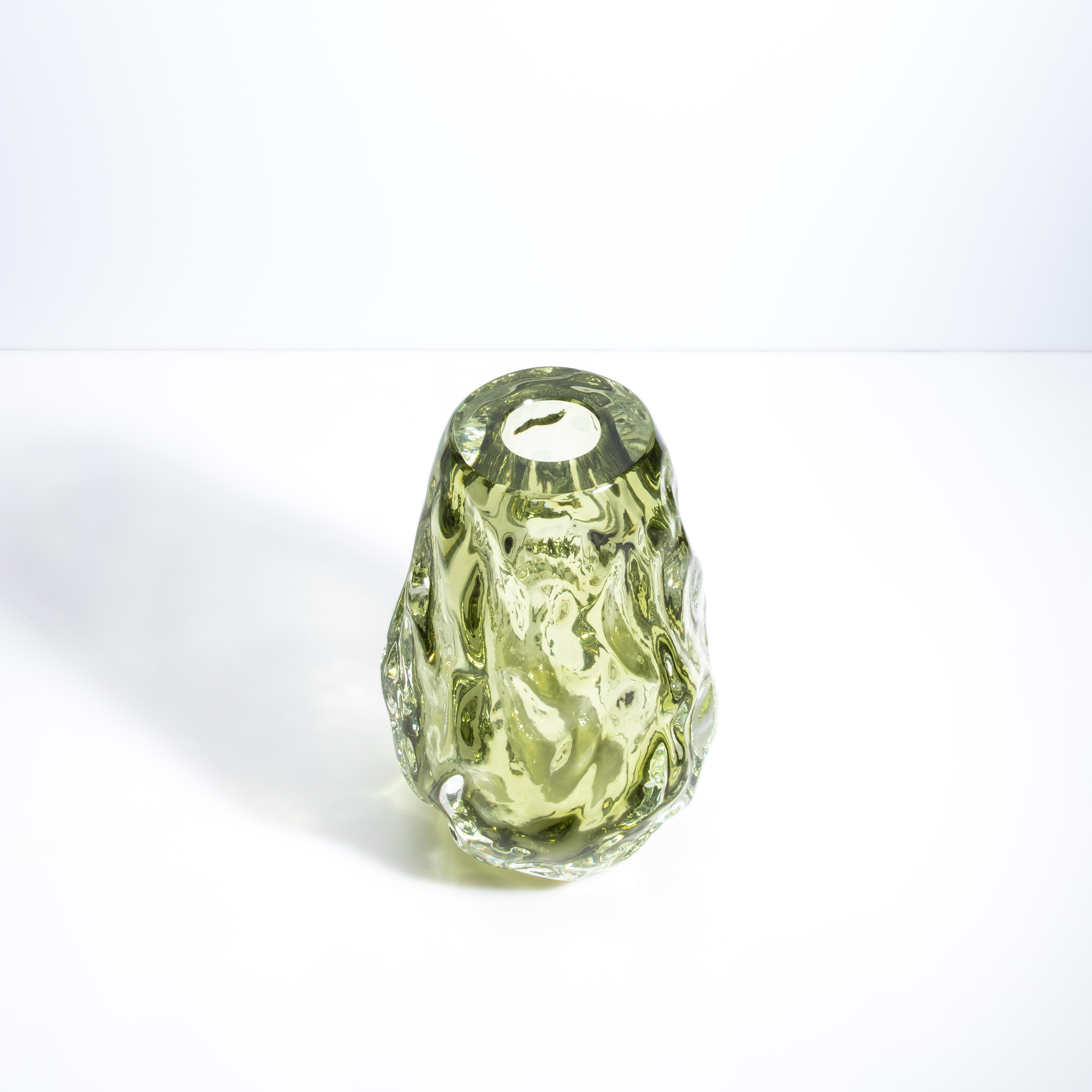 Italiano Vaso di Murano Burri soffiato a mano in Greene & Greene in vendita