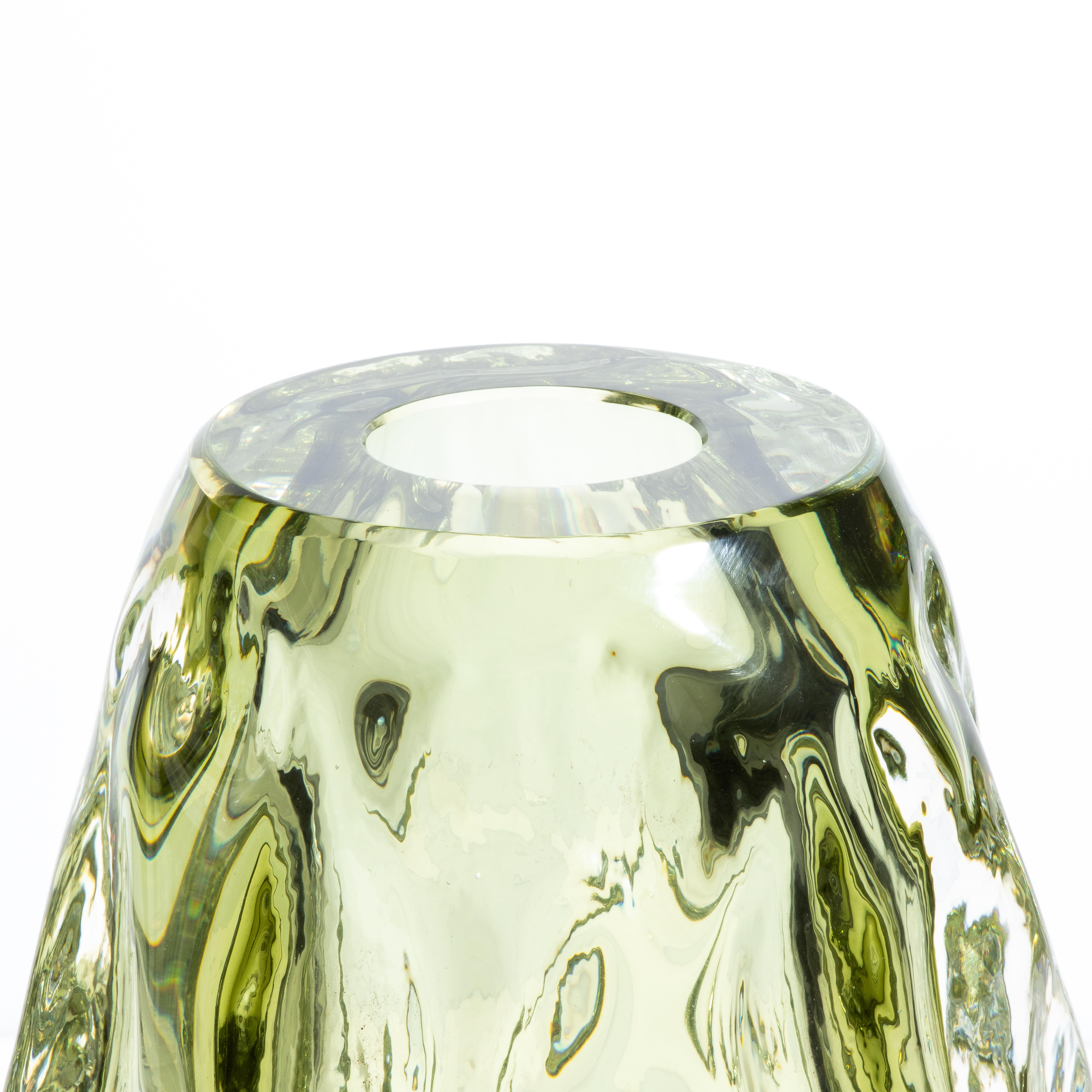Fatto a mano Vaso di Murano Burri soffiato a mano in Greene & Greene in vendita