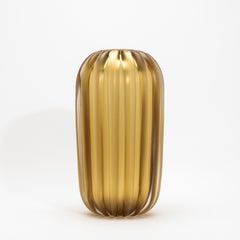 Hand-Blown Murano Cactus Vase in Amber Large