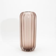 Hand-Blown Murano Cactus Vase in Amethyst Large